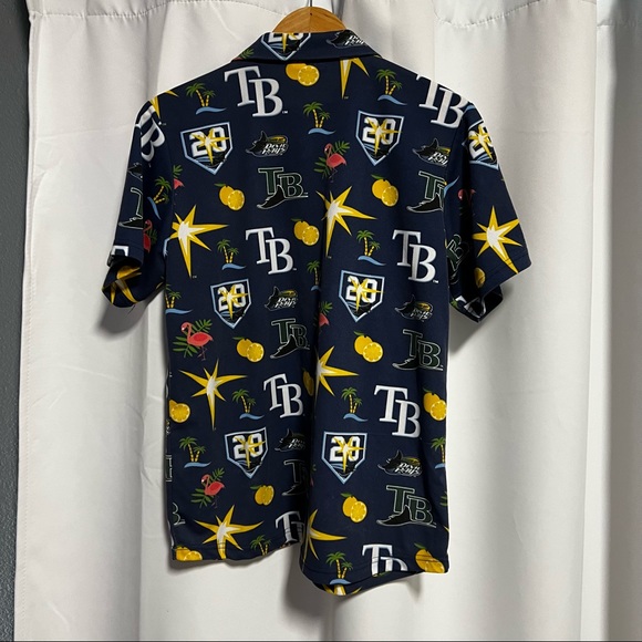 Match-Up MLB Tampa Bay Devil Rays '20th Anniversary' Button Down Shirt; … - Picture 4 of 7